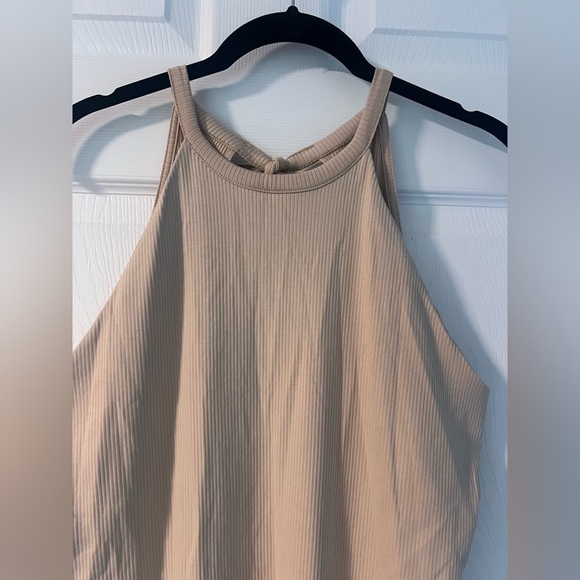 New With Tags Skin Ivone Halter Dress in Biscotti - Picture 2 of 5